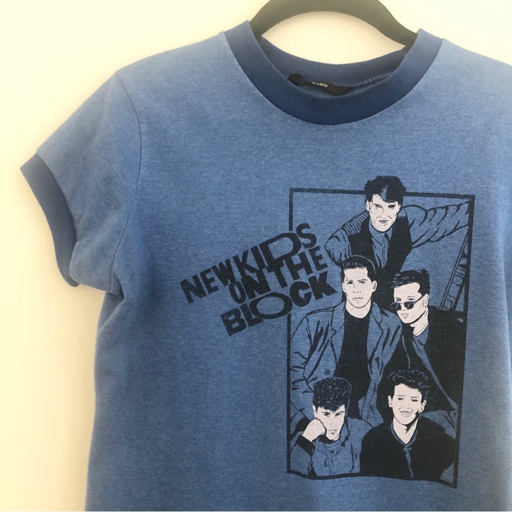 Vintage New Kids On The Block Blue Ringer Tee